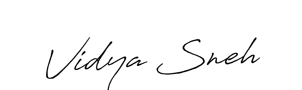 Once you've used our free online signature maker to create your best signature Antro_Vectra_Bolder style, it's time to enjoy all of the benefits that Vidya Sneh name signing documents. Vidya Sneh signature style 7 images and pictures png