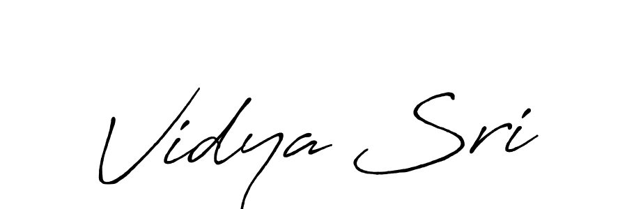 You should practise on your own different ways (Antro_Vectra_Bolder) to write your name (Vidya Sri) in signature. don't let someone else do it for you. Vidya Sri signature style 7 images and pictures png