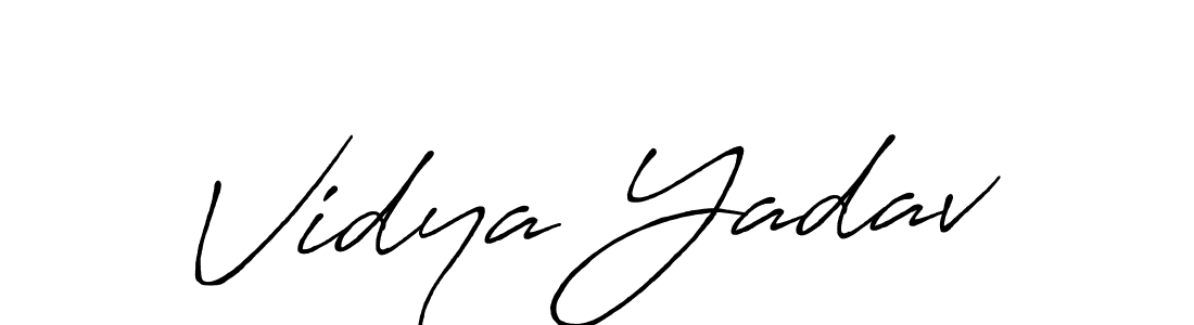 Make a beautiful signature design for name Vidya Yadav. Use this online signature maker to create a handwritten signature for free. Vidya Yadav signature style 7 images and pictures png