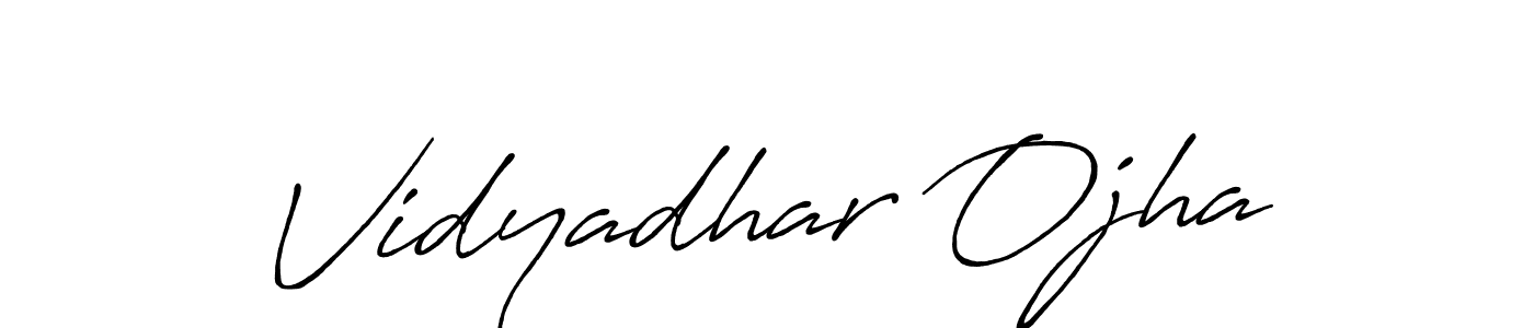 How to make Vidyadhar Ojha signature? Antro_Vectra_Bolder is a professional autograph style. Create handwritten signature for Vidyadhar Ojha name. Vidyadhar Ojha signature style 7 images and pictures png