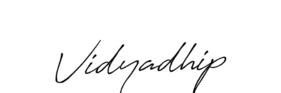 Also we have Vidyadhip name is the best signature style. Create professional handwritten signature collection using Antro_Vectra_Bolder autograph style. Vidyadhip signature style 7 images and pictures png