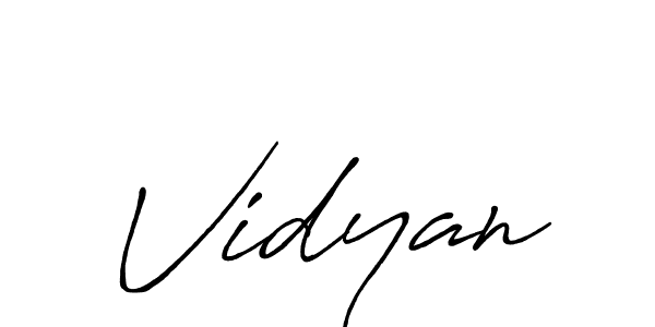 if you are searching for the best signature style for your name Vidyan. so please give up your signature search. here we have designed multiple signature styles  using Antro_Vectra_Bolder. Vidyan signature style 7 images and pictures png