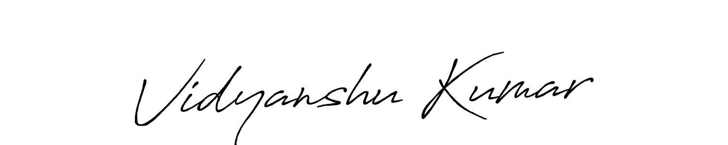 Also You can easily find your signature by using the search form. We will create Vidyanshu Kumar name handwritten signature images for you free of cost using Antro_Vectra_Bolder sign style. Vidyanshu Kumar signature style 7 images and pictures png