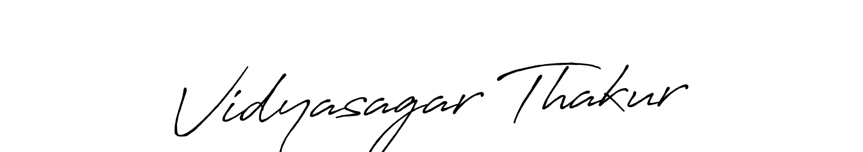 Create a beautiful signature design for name Vidyasagar Thakur. With this signature (Antro_Vectra_Bolder) fonts, you can make a handwritten signature for free. Vidyasagar Thakur signature style 7 images and pictures png