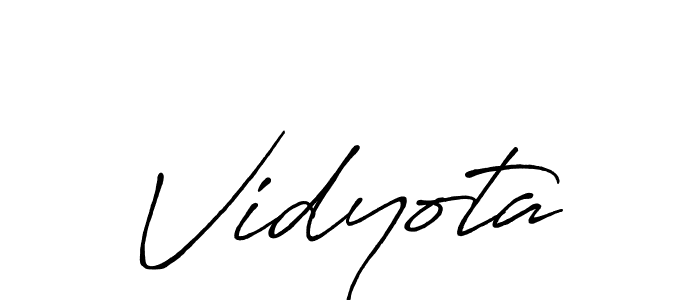 Use a signature maker to create a handwritten signature online. With this signature software, you can design (Antro_Vectra_Bolder) your own signature for name Vidyota. Vidyota signature style 7 images and pictures png