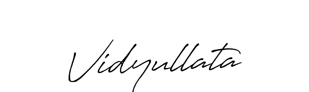 Vidyullata stylish signature style. Best Handwritten Sign (Antro_Vectra_Bolder) for my name. Handwritten Signature Collection Ideas for my name Vidyullata. Vidyullata signature style 7 images and pictures png