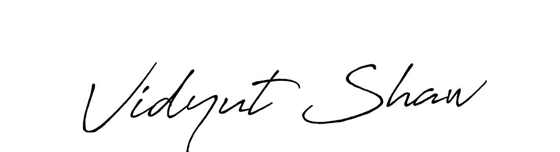 Also we have Vidyut Shaw name is the best signature style. Create professional handwritten signature collection using Antro_Vectra_Bolder autograph style. Vidyut Shaw signature style 7 images and pictures png