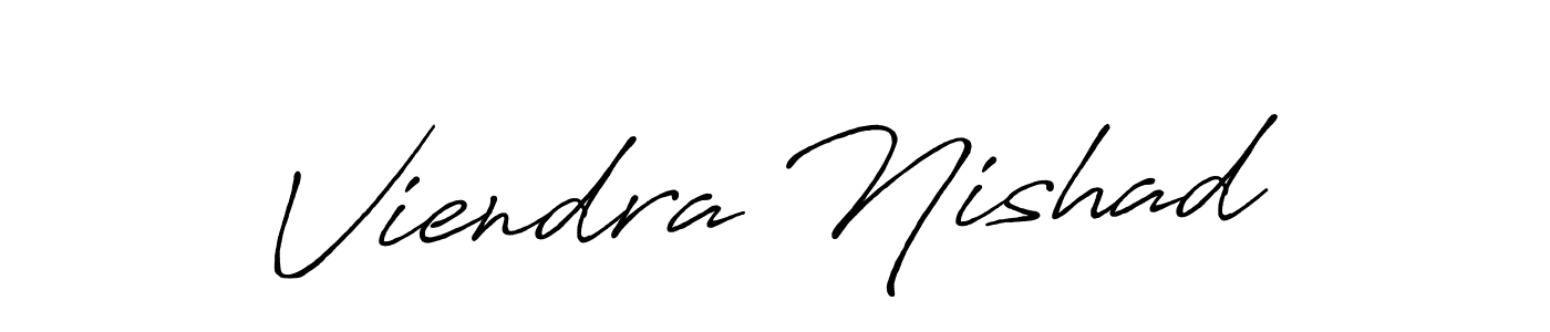 It looks lik you need a new signature style for name Viendra Nishad. Design unique handwritten (Antro_Vectra_Bolder) signature with our free signature maker in just a few clicks. Viendra Nishad signature style 7 images and pictures png