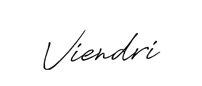 How to make Viendri signature? Antro_Vectra_Bolder is a professional autograph style. Create handwritten signature for Viendri name. Viendri signature style 7 images and pictures png