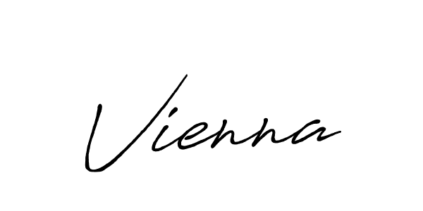 Use a signature maker to create a handwritten signature online. With this signature software, you can design (Antro_Vectra_Bolder) your own signature for name Vienna. Vienna signature style 7 images and pictures png