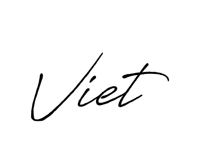 You should practise on your own different ways (Antro_Vectra_Bolder) to write your name (Viet) in signature. don't let someone else do it for you. Viet signature style 7 images and pictures png