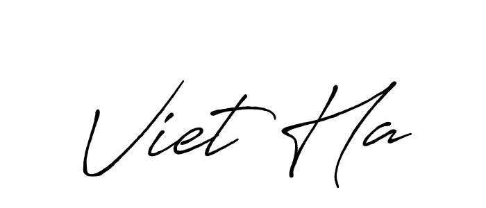 How to make Viet Ha name signature. Use Antro_Vectra_Bolder style for creating short signs online. This is the latest handwritten sign. Viet Ha signature style 7 images and pictures png