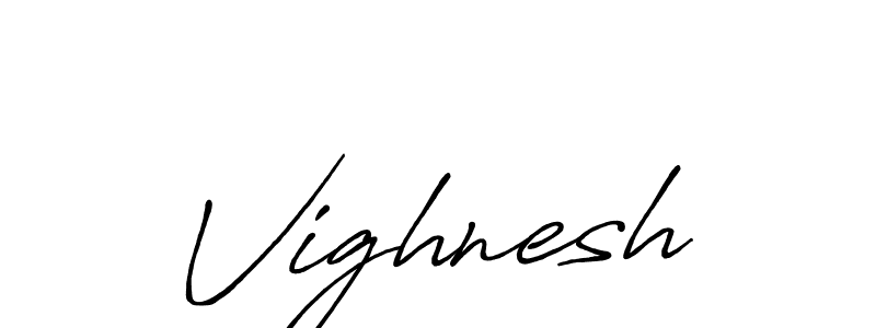 How to make Vighnesh signature? Antro_Vectra_Bolder is a professional autograph style. Create handwritten signature for Vighnesh name. Vighnesh signature style 7 images and pictures png