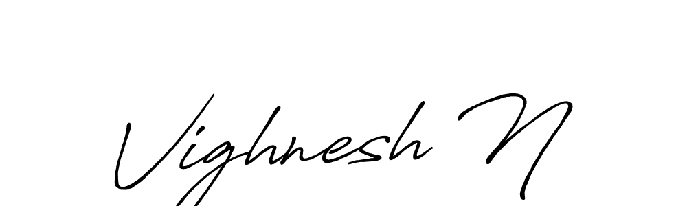 Similarly Antro_Vectra_Bolder is the best handwritten signature design. Signature creator online .You can use it as an online autograph creator for name Vighnesh N. Vighnesh N signature style 7 images and pictures png