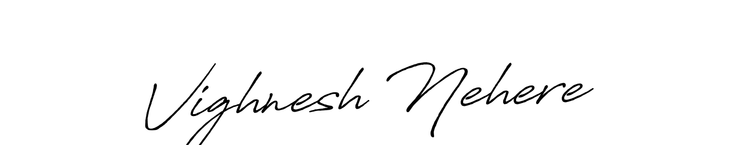 You can use this online signature creator to create a handwritten signature for the name Vighnesh Nehere. This is the best online autograph maker. Vighnesh Nehere signature style 7 images and pictures png