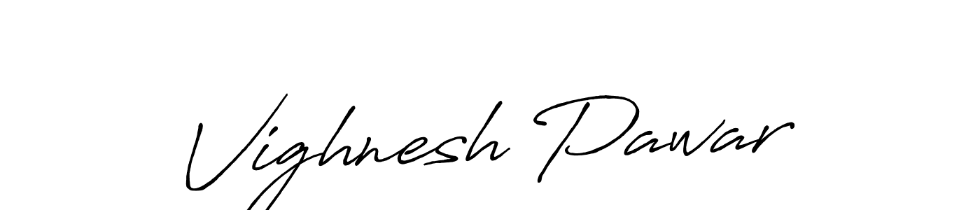 Also we have Vighnesh Pawar name is the best signature style. Create professional handwritten signature collection using Antro_Vectra_Bolder autograph style. Vighnesh Pawar signature style 7 images and pictures png