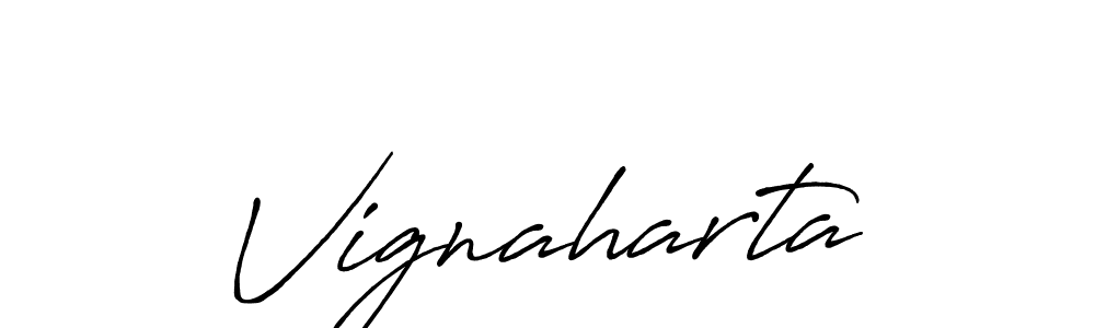 Design your own signature with our free online signature maker. With this signature software, you can create a handwritten (Antro_Vectra_Bolder) signature for name Vignaharta. Vignaharta signature style 7 images and pictures png
