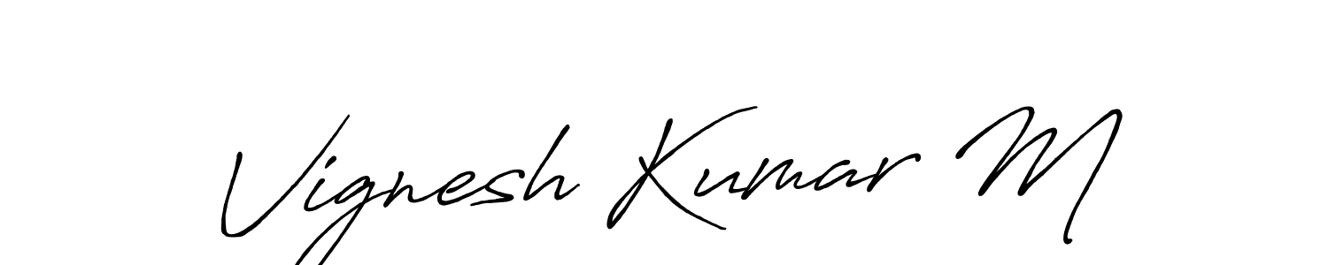 See photos of Vignesh Kumar M official signature by Spectra . Check more albums & portfolios. Read reviews & check more about Antro_Vectra_Bolder font. Vignesh Kumar M signature style 7 images and pictures png