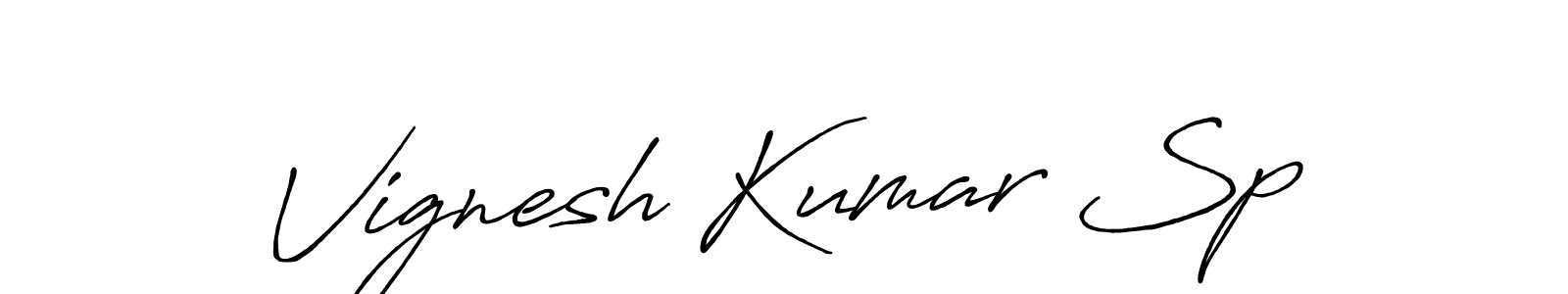 It looks lik you need a new signature style for name Vignesh Kumar Sp. Design unique handwritten (Antro_Vectra_Bolder) signature with our free signature maker in just a few clicks. Vignesh Kumar Sp signature style 7 images and pictures png