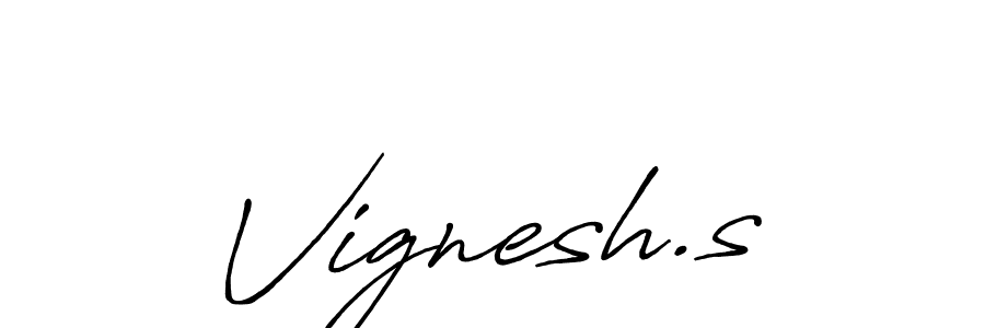 This is the best signature style for the Vignesh.s name. Also you like these signature font (Antro_Vectra_Bolder). Mix name signature. Vignesh.s signature style 7 images and pictures png