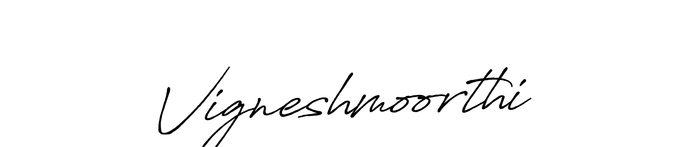 Also we have Vigneshmoorthi name is the best signature style. Create professional handwritten signature collection using Antro_Vectra_Bolder autograph style. Vigneshmoorthi signature style 7 images and pictures png