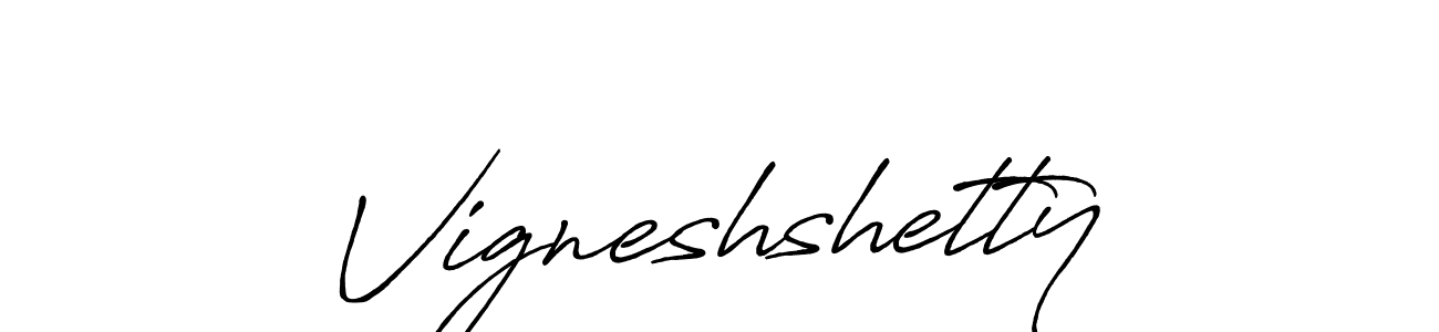 Use a signature maker to create a handwritten signature online. With this signature software, you can design (Antro_Vectra_Bolder) your own signature for name Vigneshshetty. Vigneshshetty signature style 7 images and pictures png