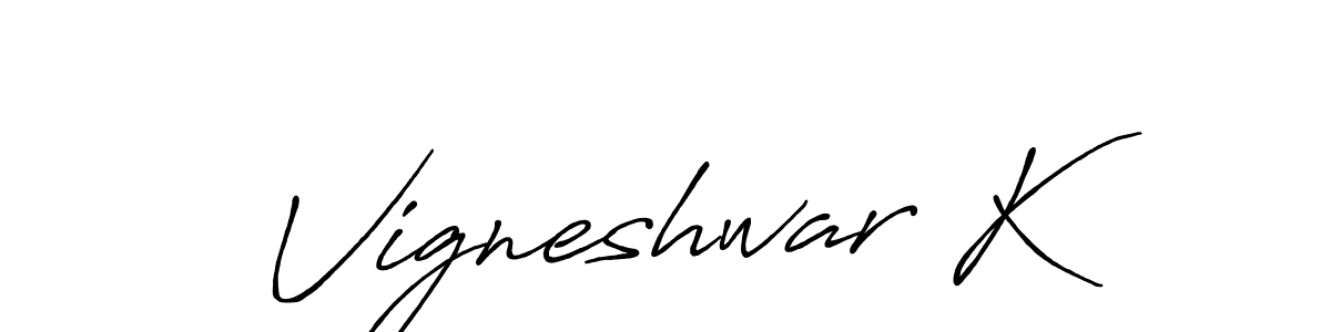 You can use this online signature creator to create a handwritten signature for the name Vigneshwar K. This is the best online autograph maker. Vigneshwar K signature style 7 images and pictures png
