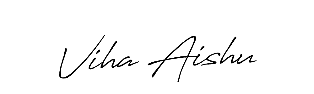 Here are the top 10 professional signature styles for the name Viha Aishu. These are the best autograph styles you can use for your name. Viha Aishu signature style 7 images and pictures png