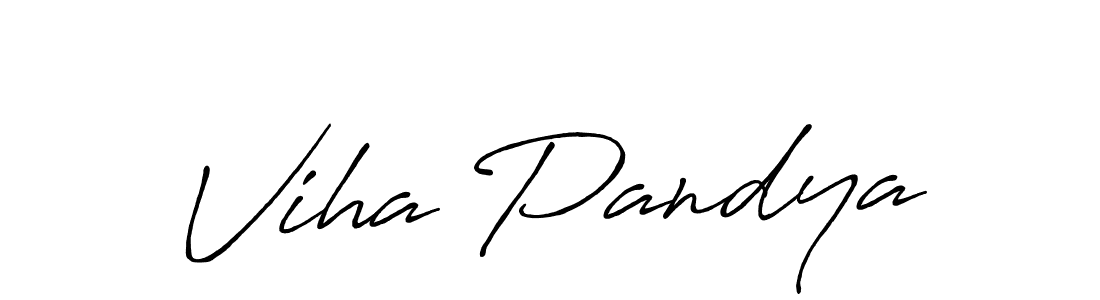 Make a beautiful signature design for name Viha Pandya. Use this online signature maker to create a handwritten signature for free. Viha Pandya signature style 7 images and pictures png