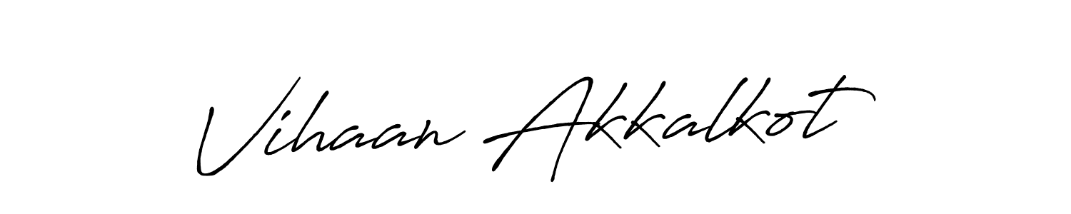 if you are searching for the best signature style for your name Vihaan Akkalkot. so please give up your signature search. here we have designed multiple signature styles  using Antro_Vectra_Bolder. Vihaan Akkalkot signature style 7 images and pictures png