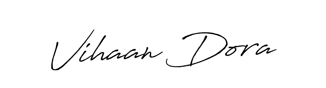 Vihaan Dora stylish signature style. Best Handwritten Sign (Antro_Vectra_Bolder) for my name. Handwritten Signature Collection Ideas for my name Vihaan Dora. Vihaan Dora signature style 7 images and pictures png