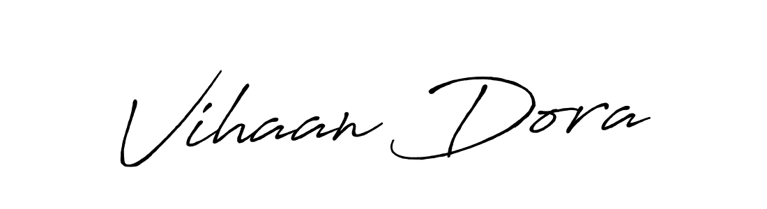 if you are searching for the best signature style for your name Vihaan Dora. so please give up your signature search. here we have designed multiple signature styles  using Antro_Vectra_Bolder. Vihaan Dora signature style 7 images and pictures png