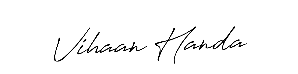 if you are searching for the best signature style for your name Vihaan Handa. so please give up your signature search. here we have designed multiple signature styles  using Antro_Vectra_Bolder. Vihaan Handa signature style 7 images and pictures png