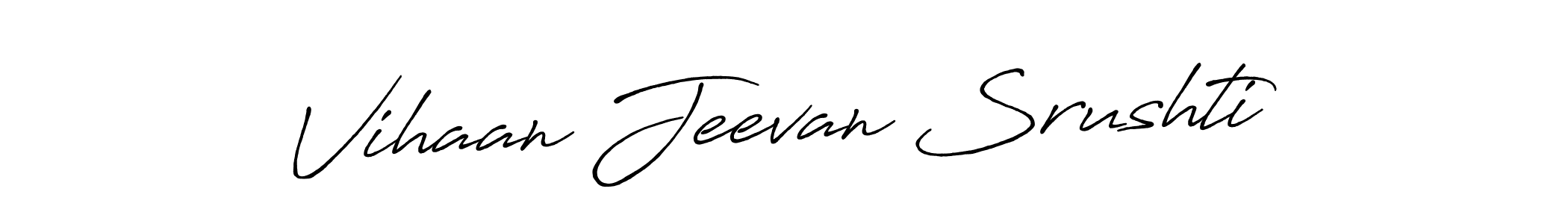 It looks lik you need a new signature style for name Vihaan Jeevan Srushti. Design unique handwritten (Antro_Vectra_Bolder) signature with our free signature maker in just a few clicks. Vihaan Jeevan Srushti signature style 7 images and pictures png