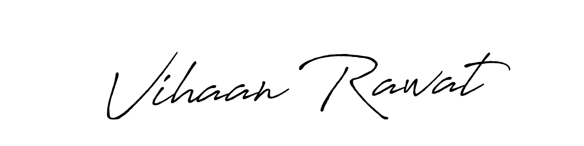 This is the best signature style for the Vihaan Rawat name. Also you like these signature font (Antro_Vectra_Bolder). Mix name signature. Vihaan Rawat signature style 7 images and pictures png