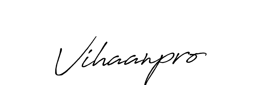 Once you've used our free online signature maker to create your best signature Antro_Vectra_Bolder style, it's time to enjoy all of the benefits that Vihaanpro name signing documents. Vihaanpro signature style 7 images and pictures png