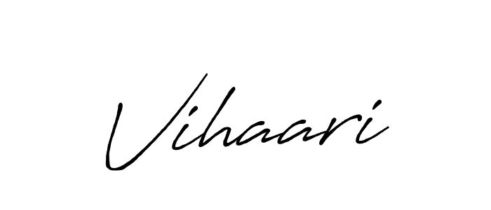 Similarly Antro_Vectra_Bolder is the best handwritten signature design. Signature creator online .You can use it as an online autograph creator for name Vihaari. Vihaari signature style 7 images and pictures png
