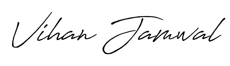 Build your personal autograph collection for name Vihan Jamwal with Antro_Vectra_Bolder design. Browse, select, and save your favorites. Vihan Jamwal signature style 7 images and pictures png