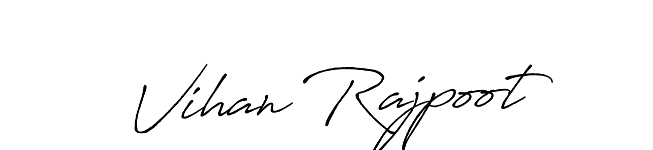 Similarly Antro_Vectra_Bolder is the best handwritten signature design. Signature creator online .You can use it as an online autograph creator for name Vihan Rajpoot. Vihan Rajpoot signature style 7 images and pictures png