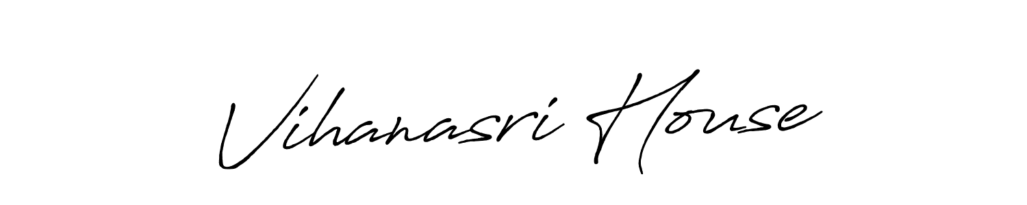 The best way (Antro_Vectra_Bolder) to make a short signature is to pick only two or three words in your name. The name Vihanasri House include a total of six letters. For converting this name. Vihanasri House signature style 7 images and pictures png