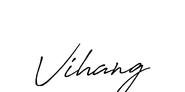 You should practise on your own different ways (Antro_Vectra_Bolder) to write your name (Vihang) in signature. don't let someone else do it for you. Vihang signature style 7 images and pictures png