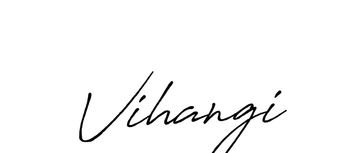 Vihangi stylish signature style. Best Handwritten Sign (Antro_Vectra_Bolder) for my name. Handwritten Signature Collection Ideas for my name Vihangi. Vihangi signature style 7 images and pictures png