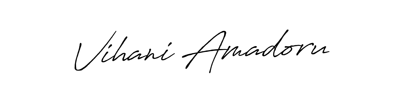 Here are the top 10 professional signature styles for the name Vihani Amadoru. These are the best autograph styles you can use for your name. Vihani Amadoru signature style 7 images and pictures png