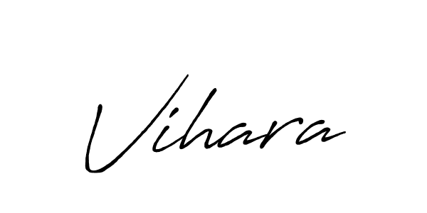 Create a beautiful signature design for name Vihara. With this signature (Antro_Vectra_Bolder) fonts, you can make a handwritten signature for free. Vihara signature style 7 images and pictures png