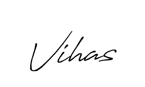 Design your own signature with our free online signature maker. With this signature software, you can create a handwritten (Antro_Vectra_Bolder) signature for name Vihas. Vihas signature style 7 images and pictures png