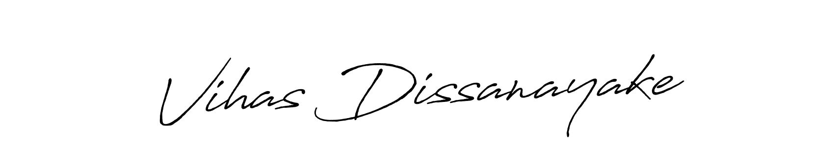 Use a signature maker to create a handwritten signature online. With this signature software, you can design (Antro_Vectra_Bolder) your own signature for name Vihas Dissanayake. Vihas Dissanayake signature style 7 images and pictures png