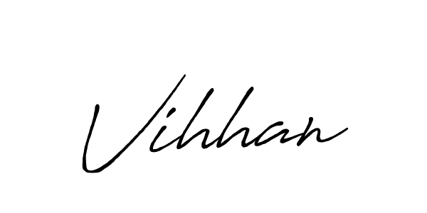 How to make Vihhan signature? Antro_Vectra_Bolder is a professional autograph style. Create handwritten signature for Vihhan name. Vihhan signature style 7 images and pictures png