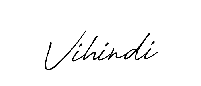 You should practise on your own different ways (Antro_Vectra_Bolder) to write your name (Vihindi) in signature. don't let someone else do it for you. Vihindi signature style 7 images and pictures png