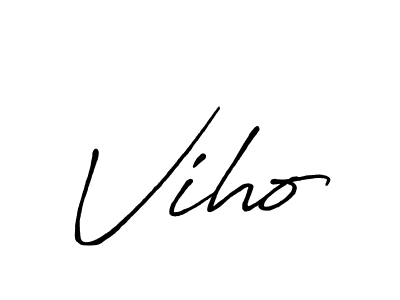 Make a beautiful signature design for name Viho. With this signature (Antro_Vectra_Bolder) style, you can create a handwritten signature for free. Viho signature style 7 images and pictures png