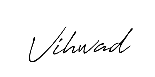 Vihwad stylish signature style. Best Handwritten Sign (Antro_Vectra_Bolder) for my name. Handwritten Signature Collection Ideas for my name Vihwad. Vihwad signature style 7 images and pictures png